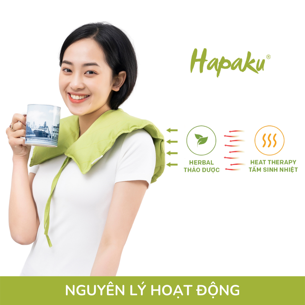 Túi chườm nóng thảo dược giảm đau vai gáy dùng lò vi sóng - Hapaku