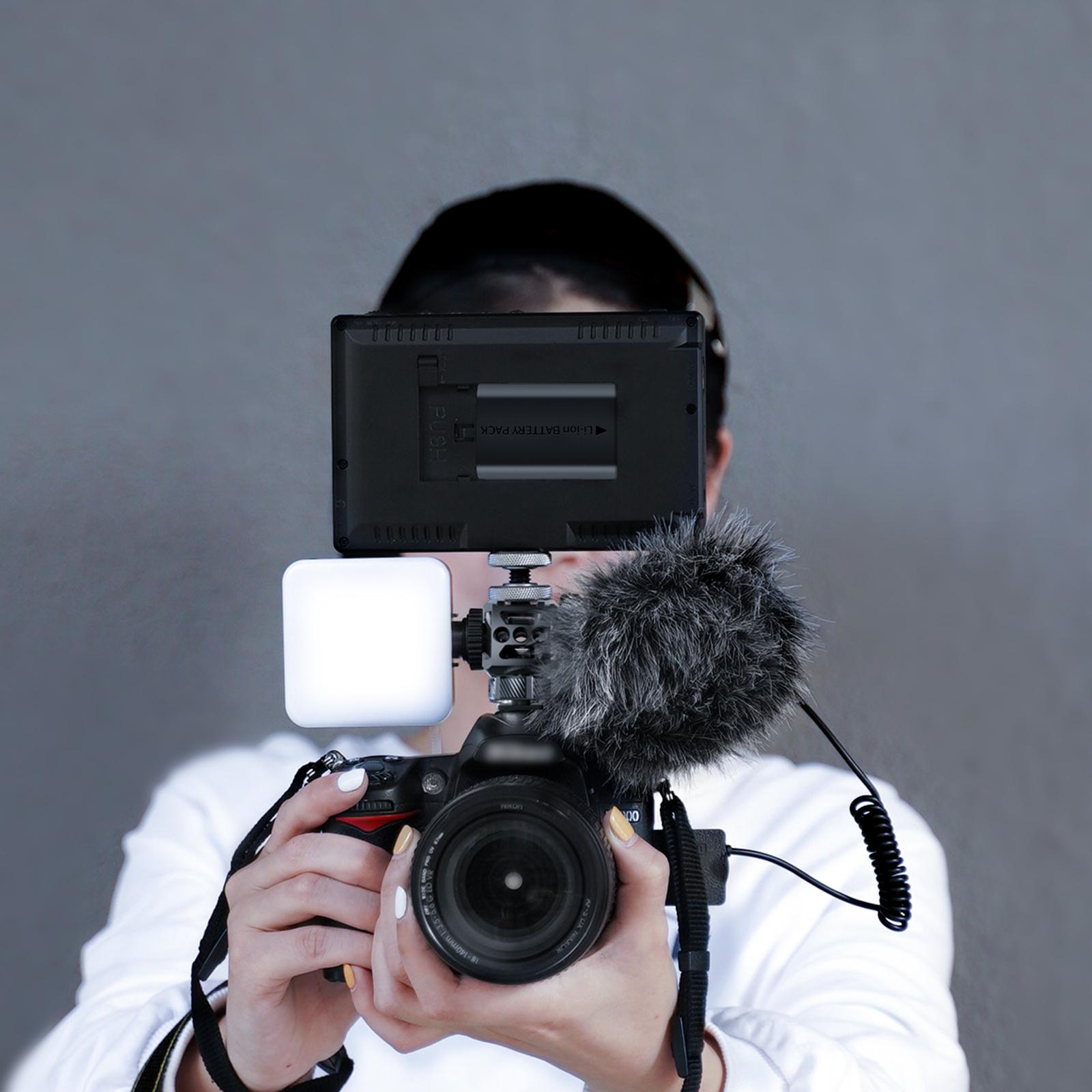 Telesin Triple Cold Shoe Mở rộng Braceket Máy ảnh SLR LED LED Màn hình mở rộng khung ảnh chụp ảnh