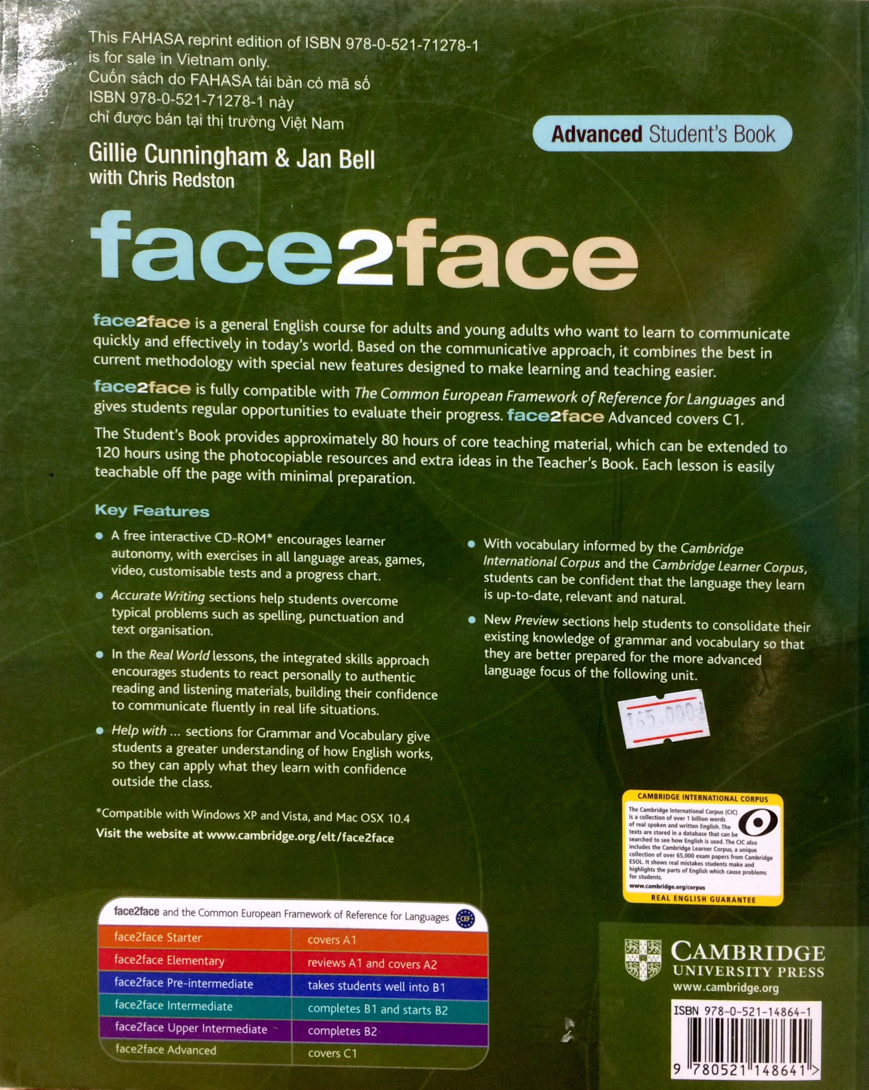 Face2face Advanced Student's Book Reprint Edition