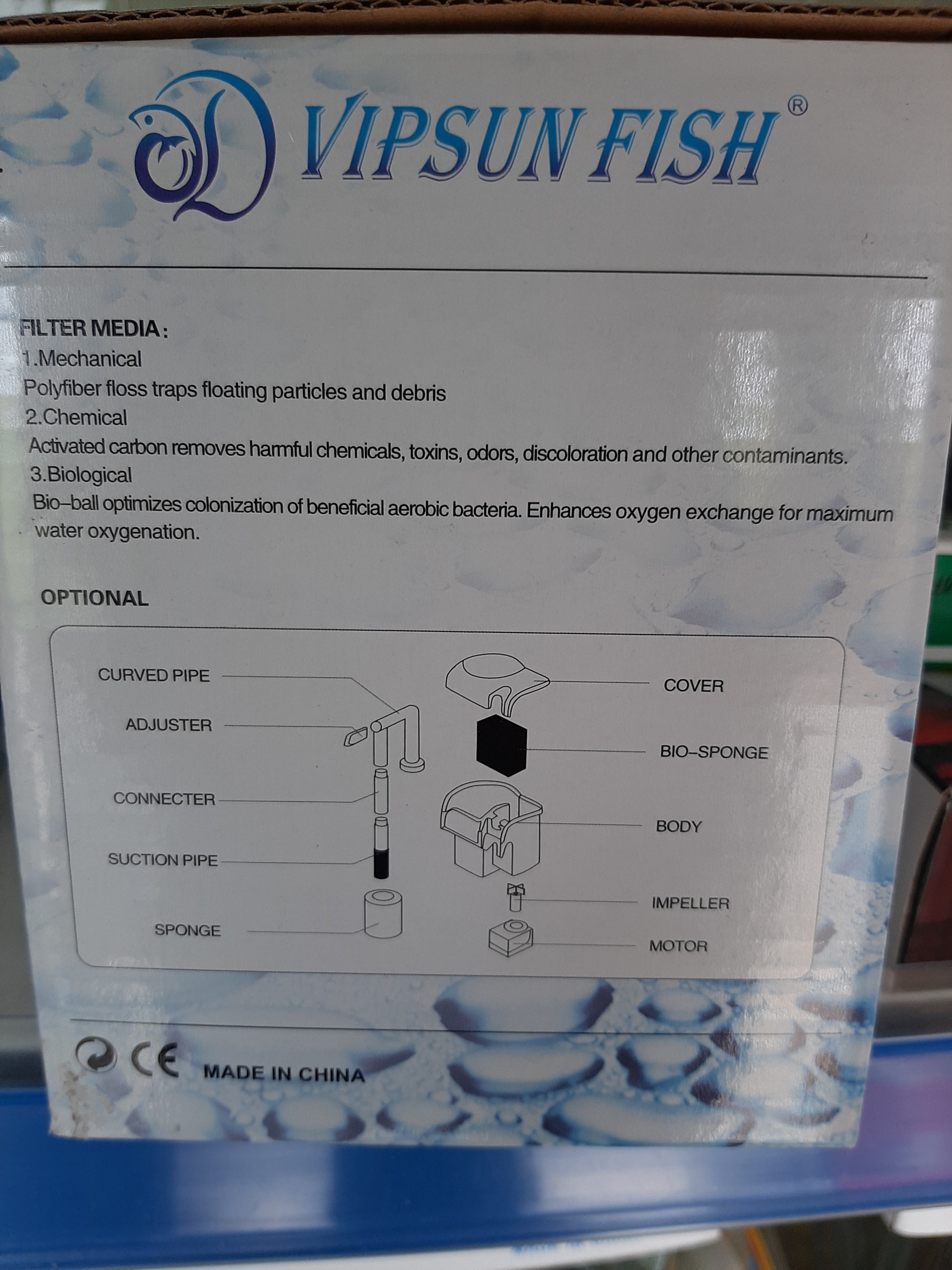 Lọc thác Vipsun AP606H cho bể dài 40-50cm
