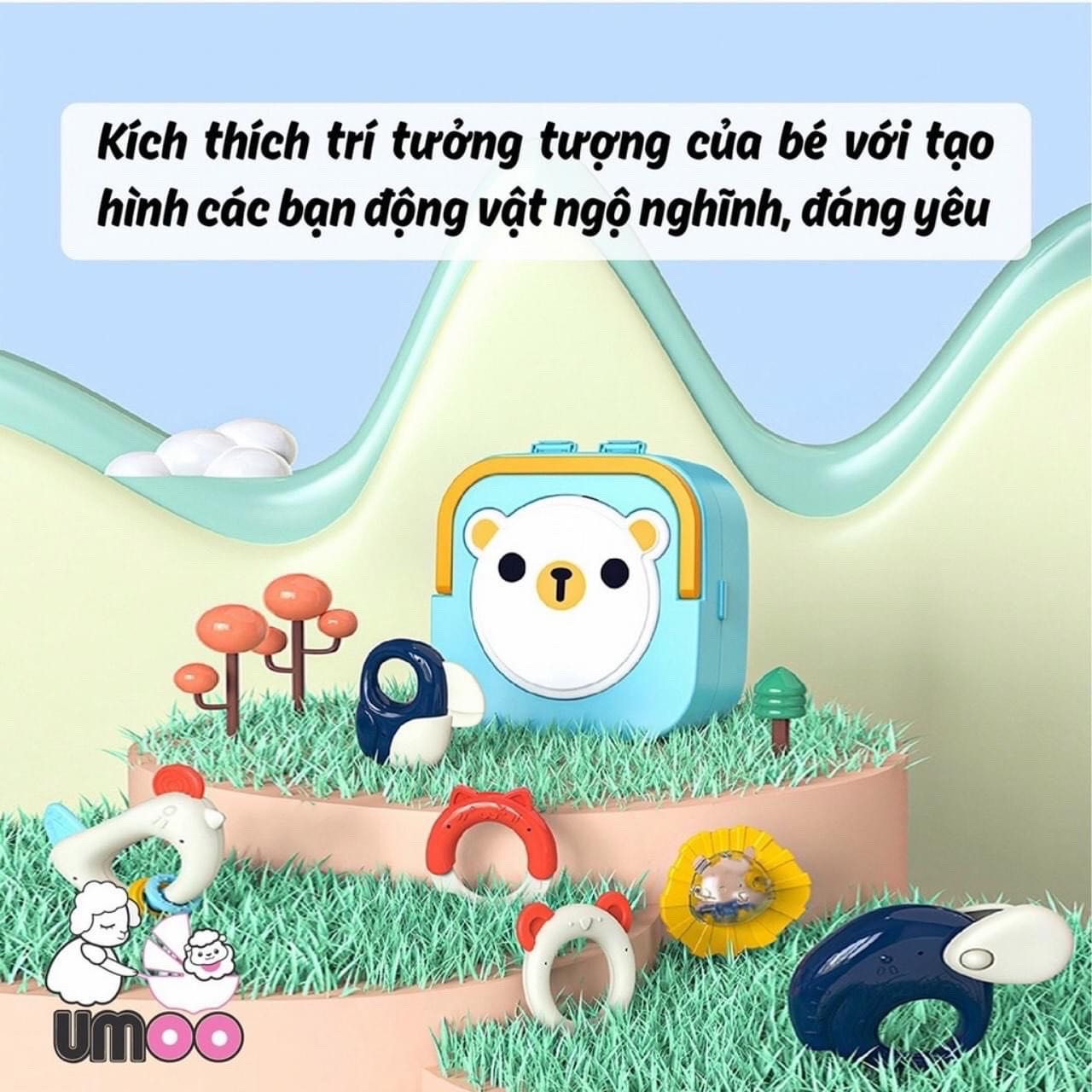 Hộp Đồ Chơi 10 Chi Tiết Umoo Có Hộp