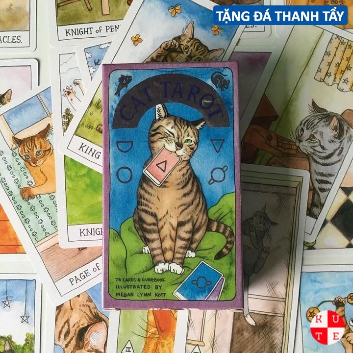 Bài Tarot Cat 78 Lá Bài Tặng File Tiếng Anh Và Đá Thanh Tẩy