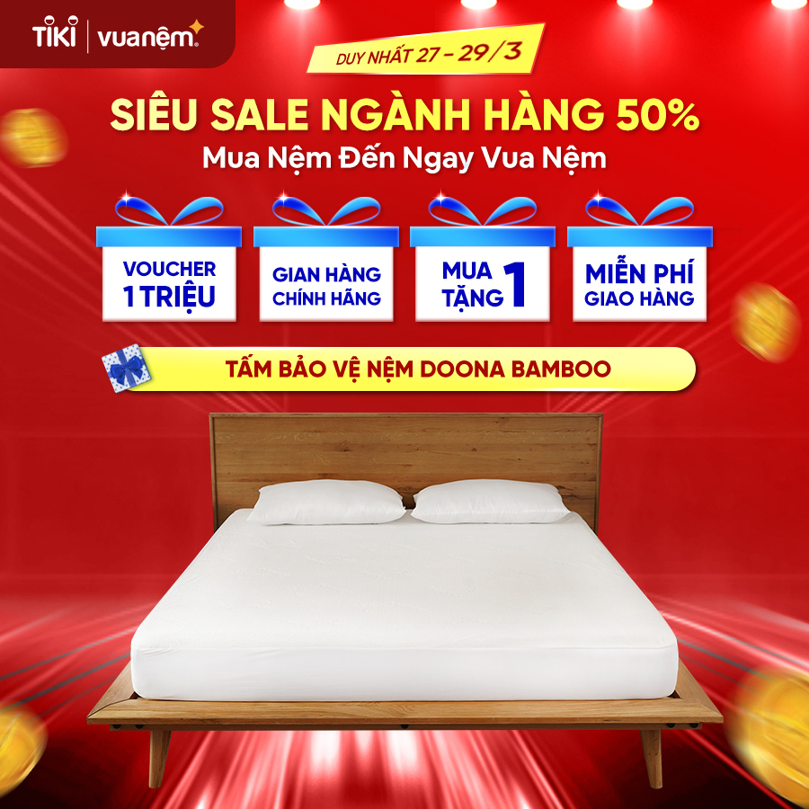 Tấm bảo vệ nệm Doona Bamboo ứng dụng công nghệ vải lạnh giúp làm mát và chống thấm hiệu quả