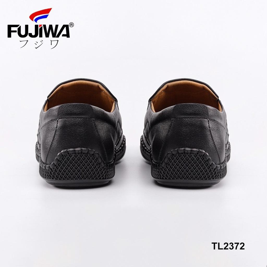 Giày Lười Da Nam Da Bò Fujiwa - TL2372. Da bò cao cấp, đế cao su tạo độ bám tốt, bền bỉ theo thời gian