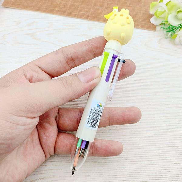 Bút bi 6 màu mực cực cute dễ thương