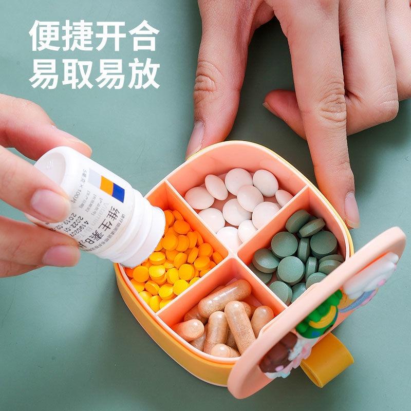 Hộp đựng thuốc cỡ lớn có nắp đậy kín mang đi tiện dụng