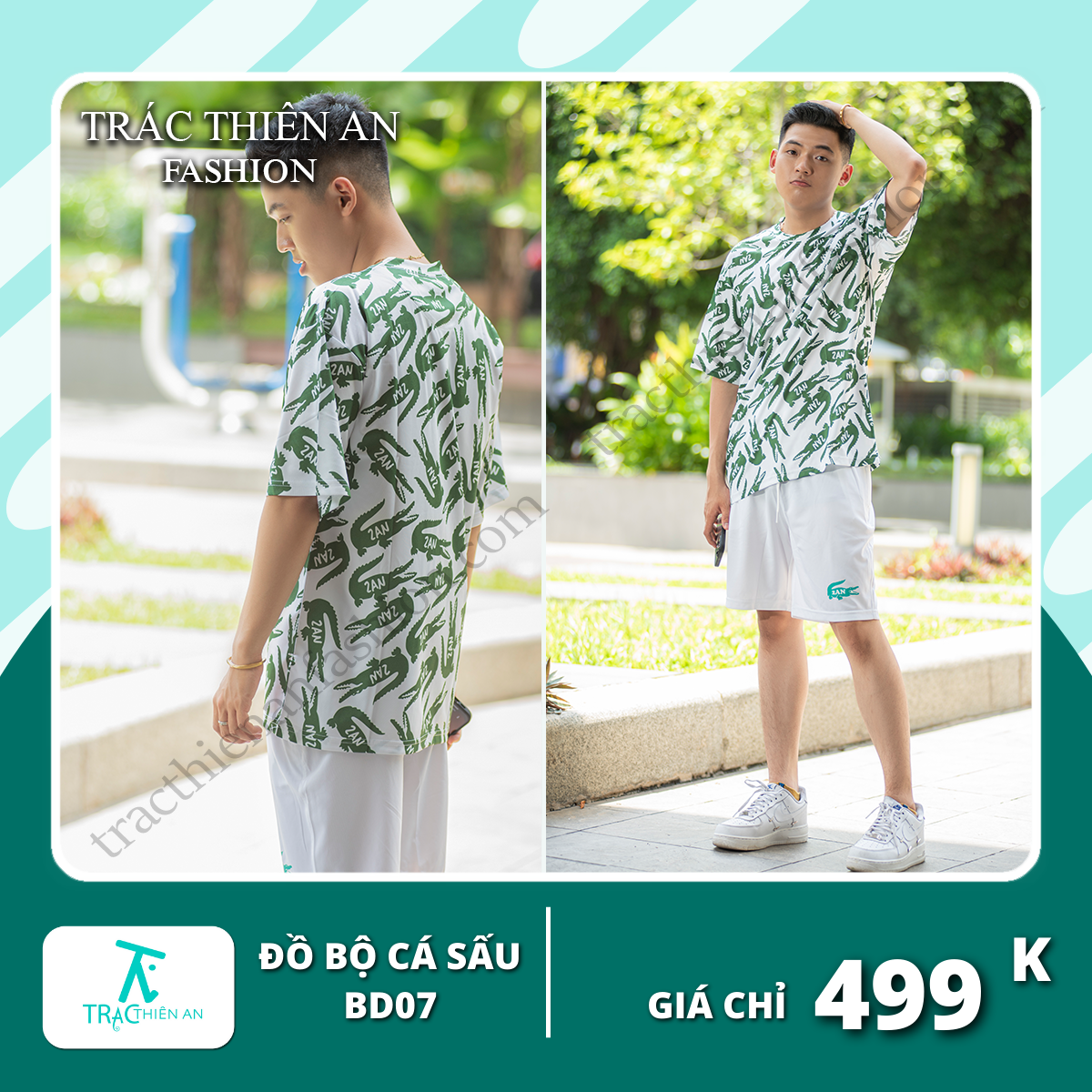 Quần áo bộ Cá Sấu Unisex - Dành cho các cặp đôi và giới trẻ năng động, cá tính
