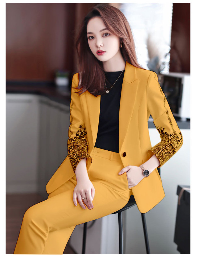 BỘ VEST CÔNG SỞ TAY IN HỌA TIẾT