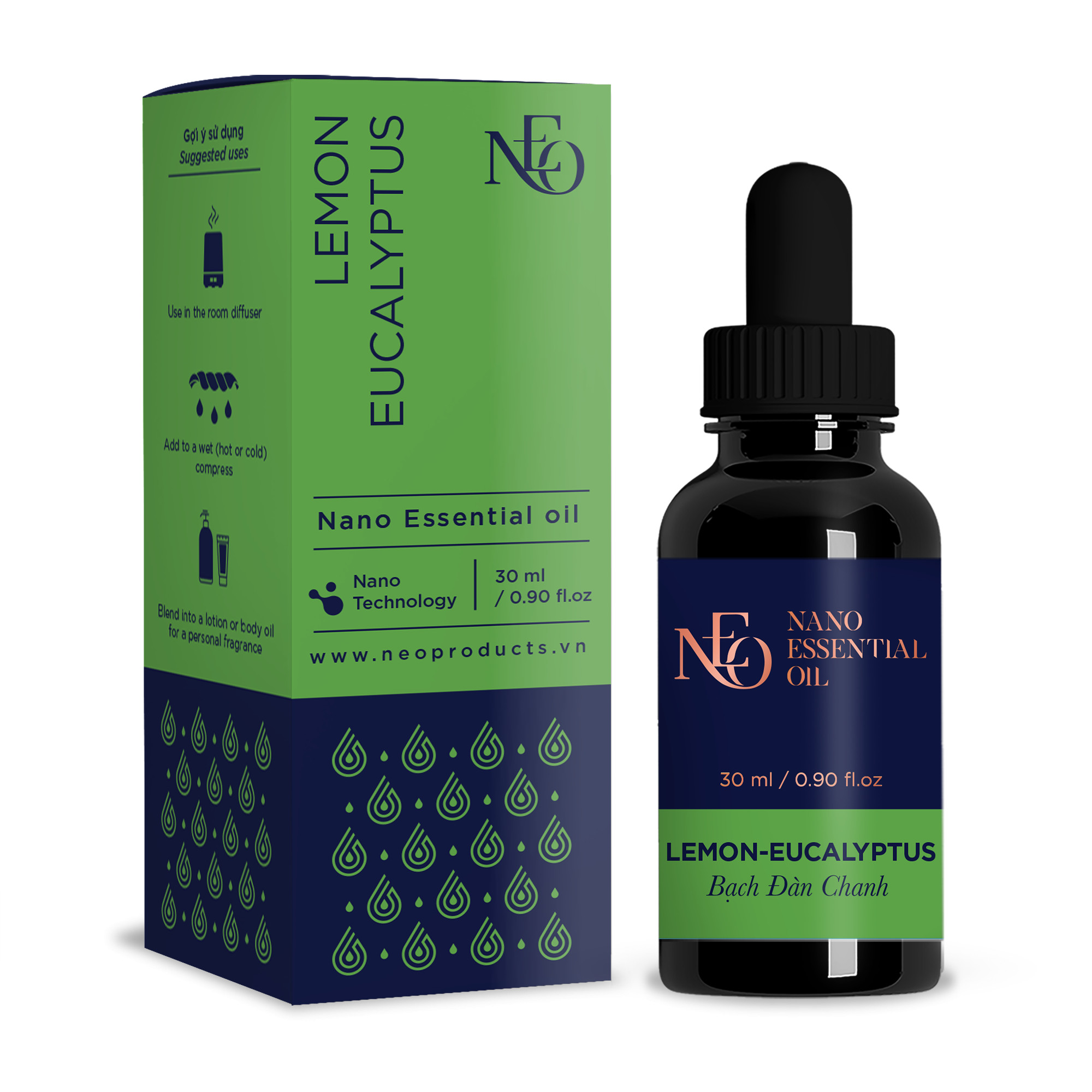 Tinh Dầu Thiên Nhiên Nano Bạch Đàn Chanh 30ml