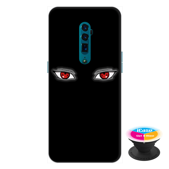 Ốp lưng điện thoại Oppo Reno 10X Zoom hình Đôi Mắt tặng kèm giá đỡ điện thoại iCase xinh xắn - Hàng chính hãng