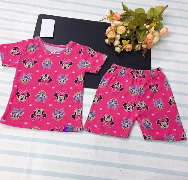 Bộ đồ bozip Bo050 bé gái Mickey Vịt Donal