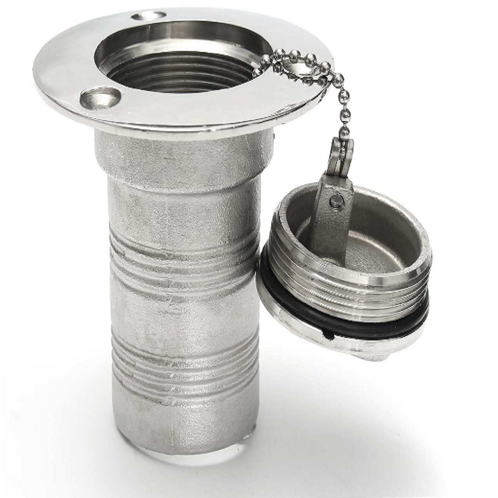 Hose Deck Fill Filler Keyless Cap for FUEL50mm Boat Filler Stainless Steel