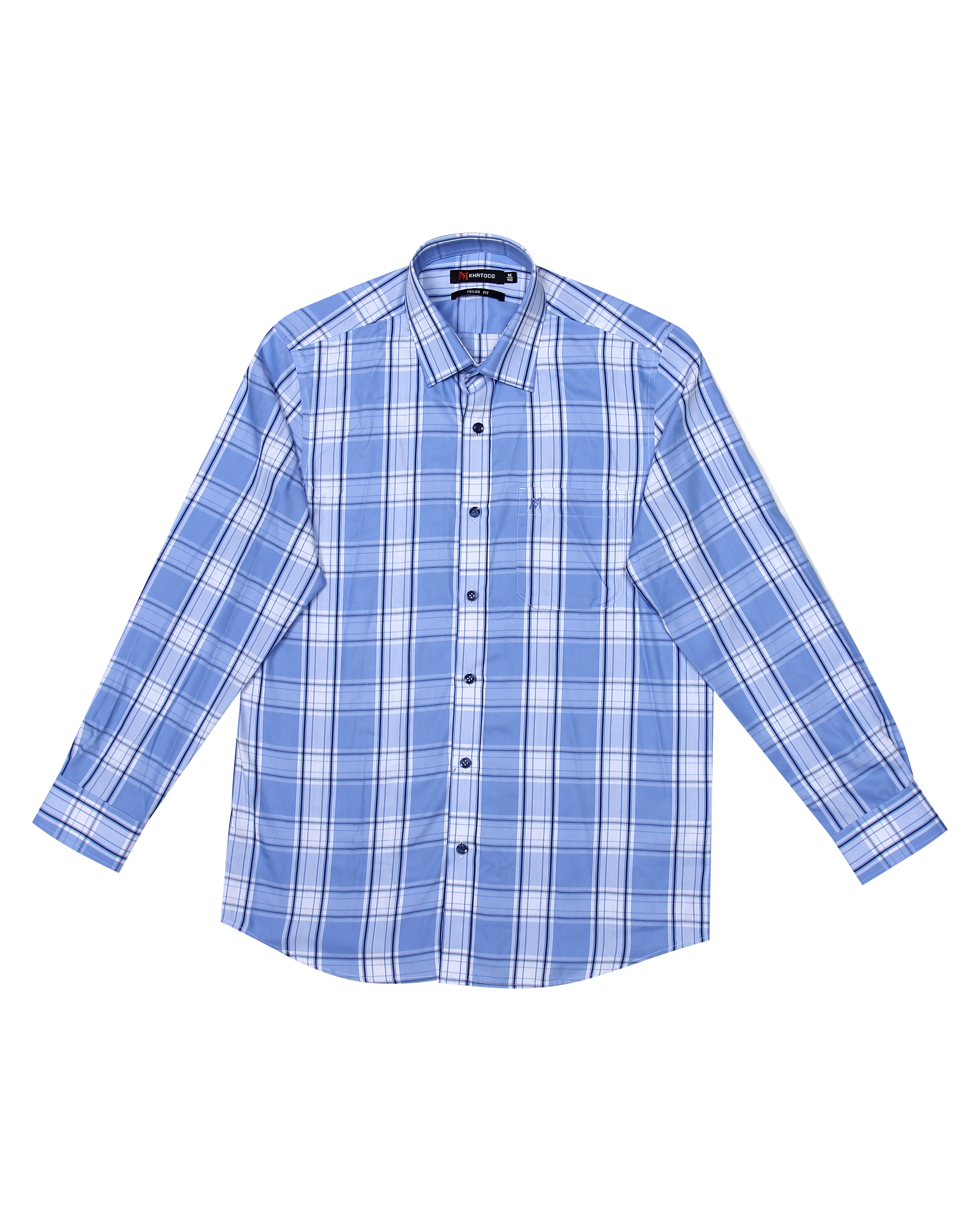 Áo sơ mi nam tay dài form suông Khatoco A1MD468T1-CNCR106-2409-D