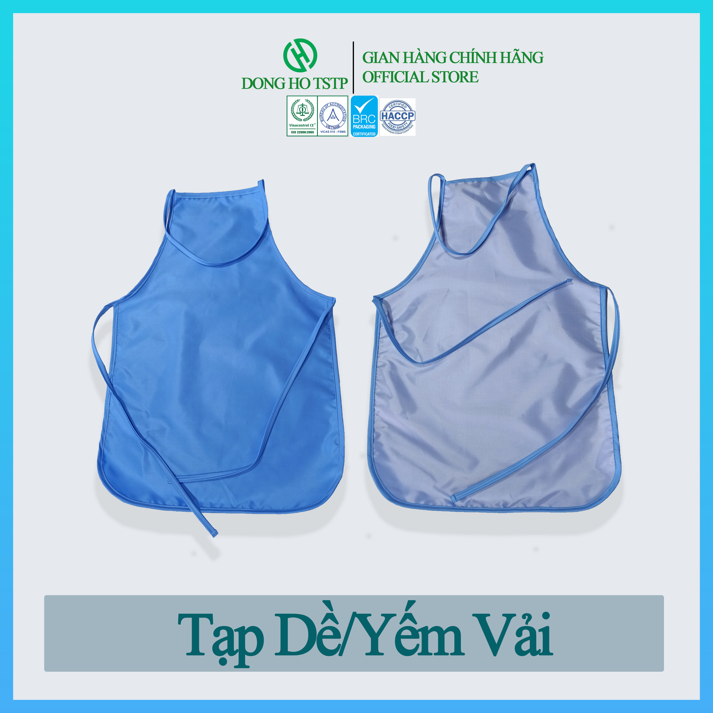 Tạp dề vải Cotton cao cấp phong cách Châu Âu