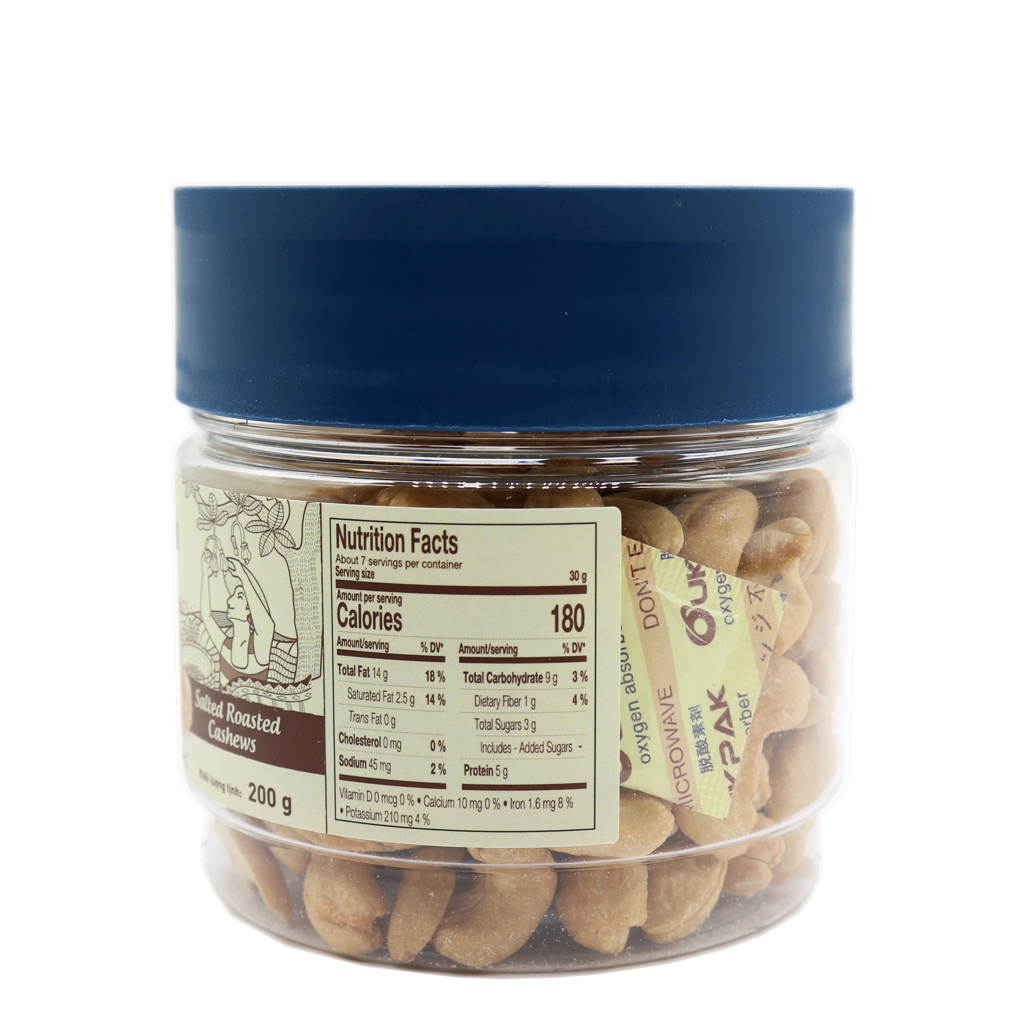 Hạt Điều Rang Muối 200g LAFOOCO Salted Roasted Cashew Nuts