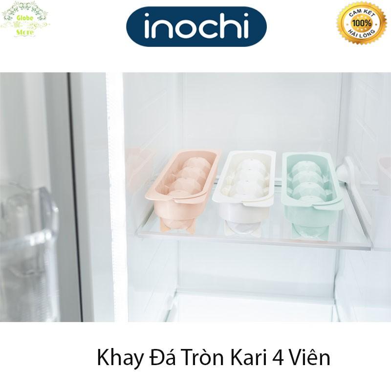 Khay Đá Tròn Nhựa Cao Cấp 4 Viên To Kari INOCHI