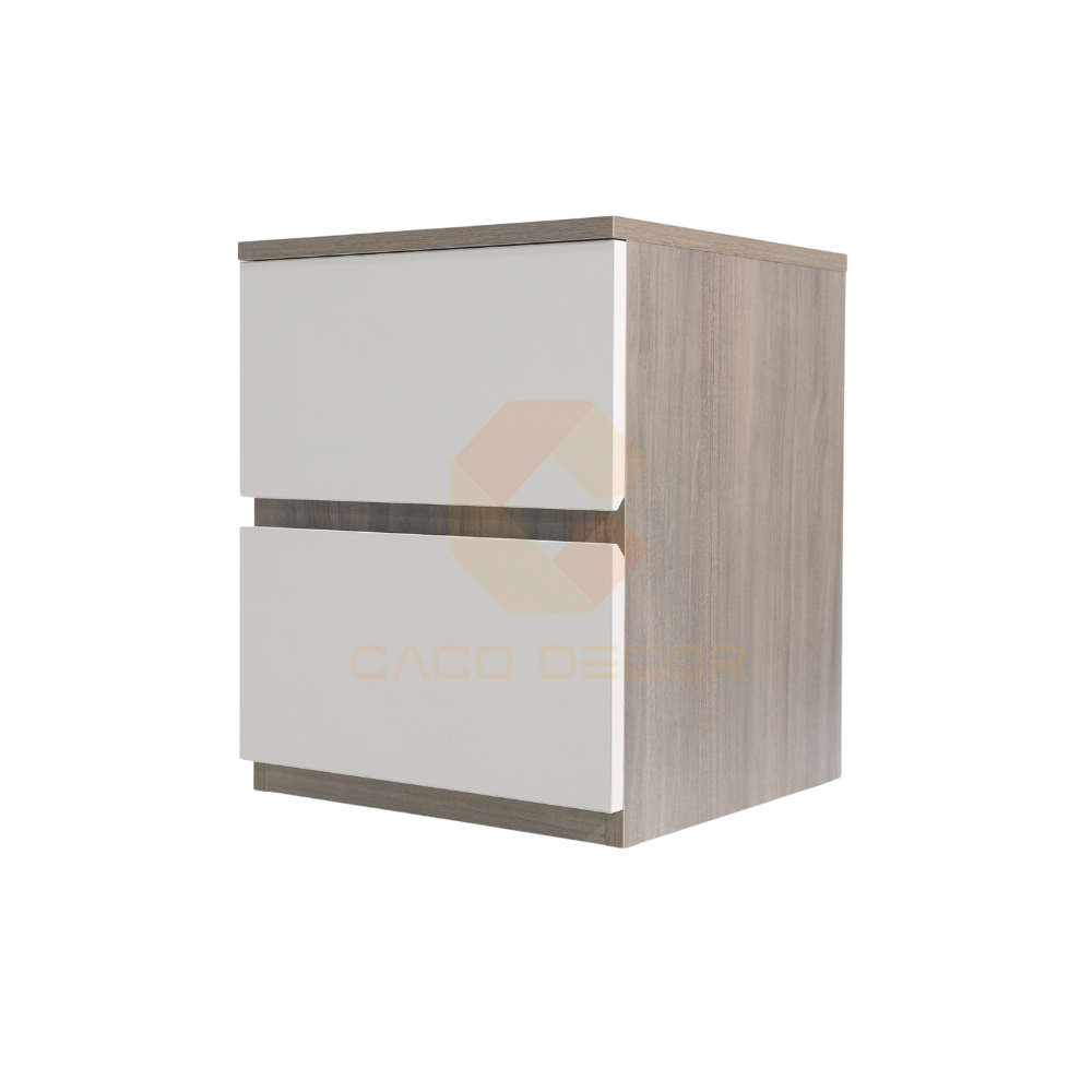 TỦ ĐẦU GIƯỜNG GỖ MDF MELAMINE MÀU NẾP PHỐI TRẮNG ĐẸP GIÁ RẺ