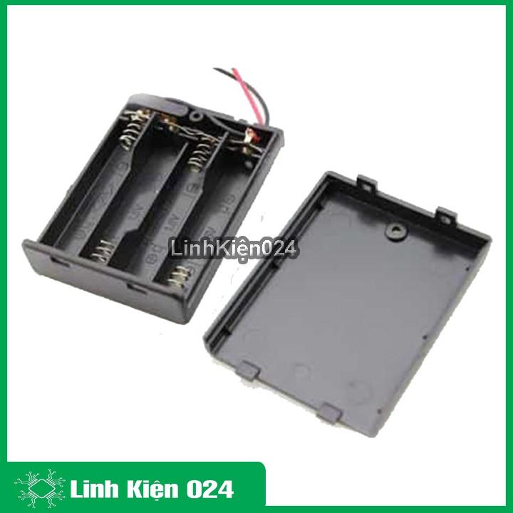 Đế Pin AA Có Nắp, Kèm Công Tắc