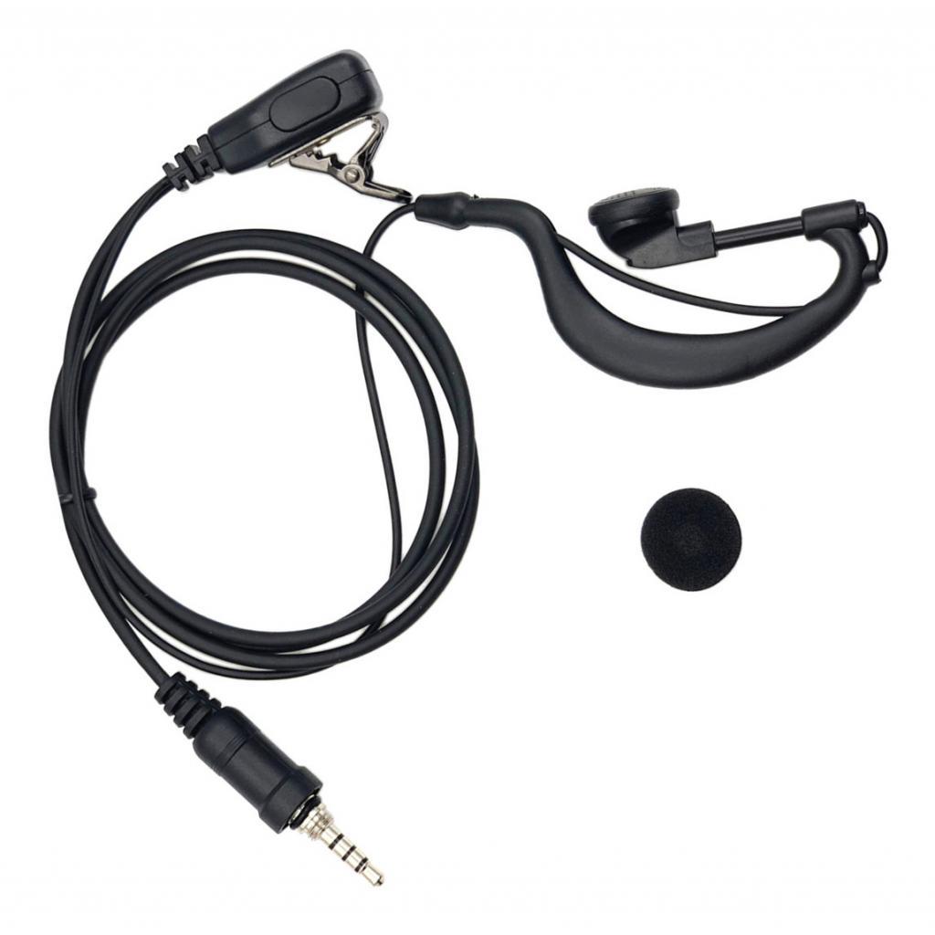 G-shape Ear-hook Mic Earpiece Headset for