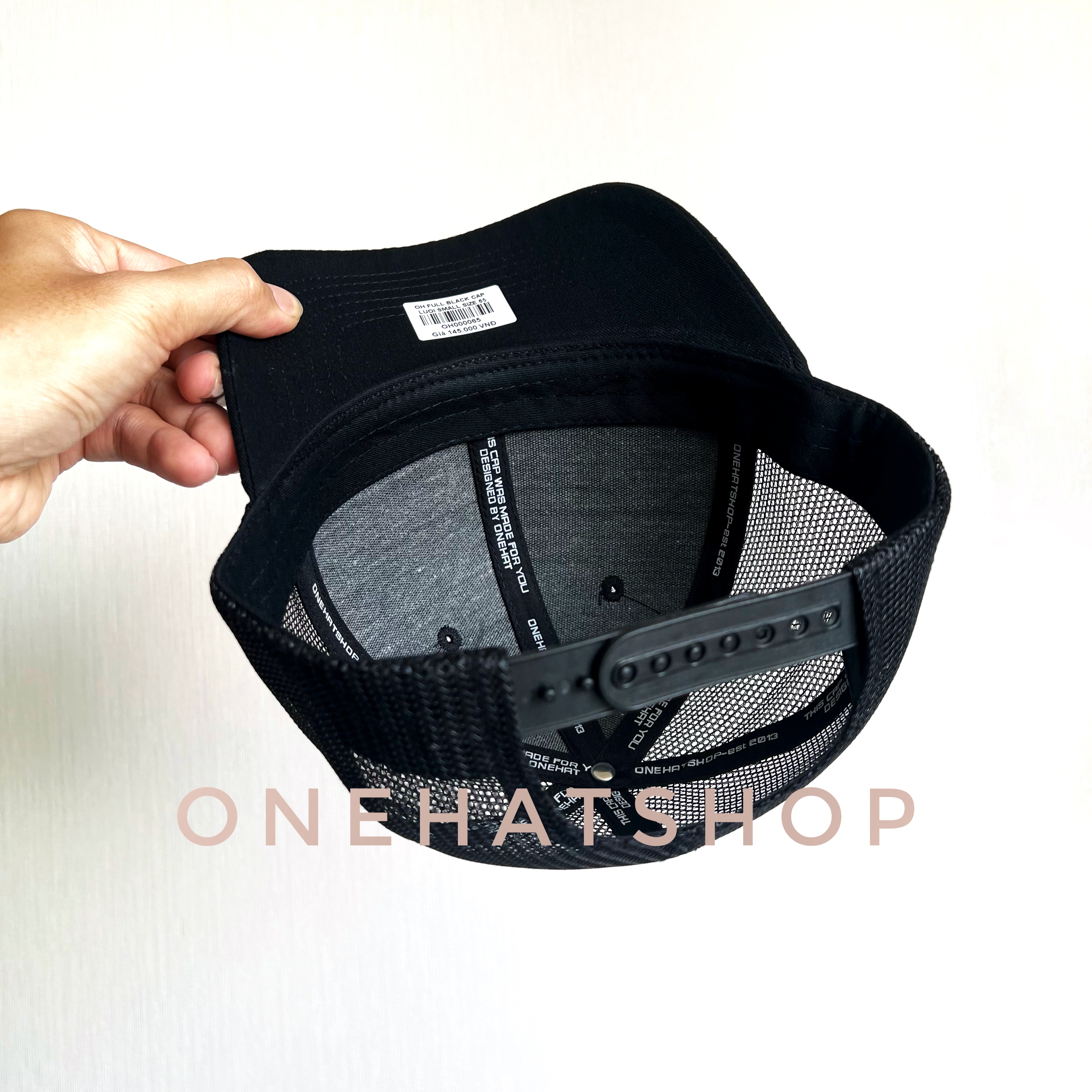 Nón Lưỡi Trai Size Nhỏ / Small size fom Baseball  sau lưới thoáng mát quai cài nút Brand One Hat