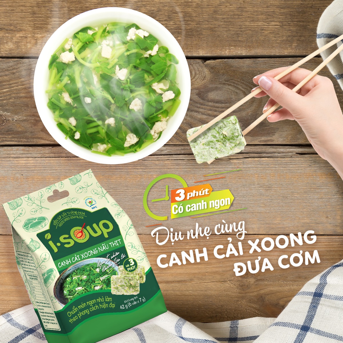 Combo Best Seller 3 Túi Canh I-Soup Mặn