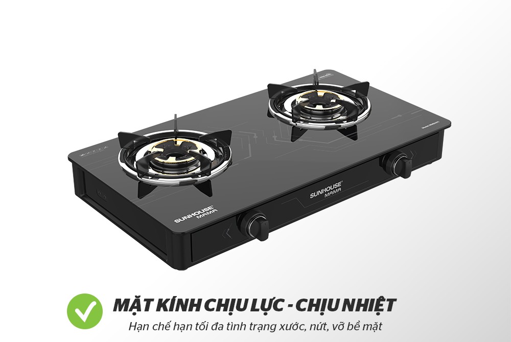 BẾP GAS DƯƠNG KÍNH SUNHOUSE MAMA MMB0911 - Hàng Chính Hãng