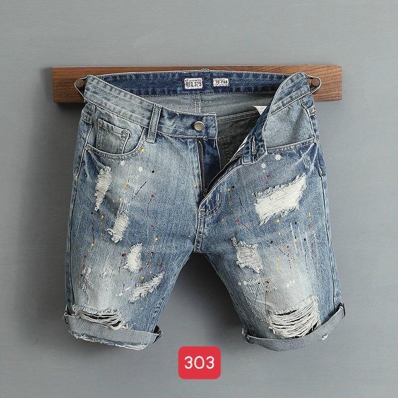 Quần short nam chất jean King168 , quần short jean nam cao cấp NT1044