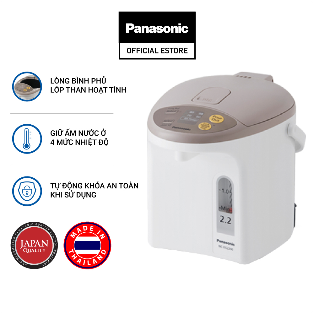 Bình thủy điện Panasonic NC-EG4000CSY 4 lít / EG2200CSY 2.2 lít - Hàng Chính Hãng