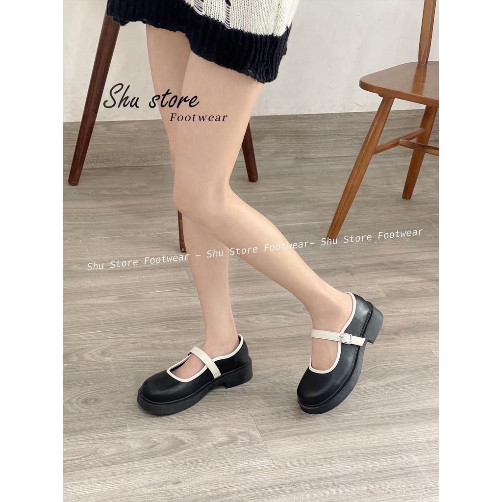 Giày búp bê quai ngang khoá gài đế cao 5 phân mẫu mới hottrend 2023