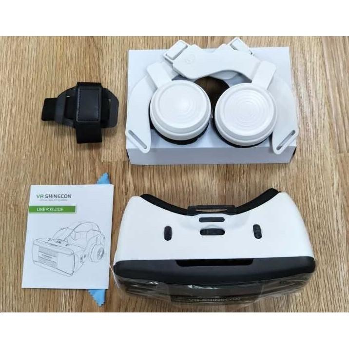 Kính 3D VR Shinecon G06e có headphone + tặng tay cầm chơi game bluetooth 3.0