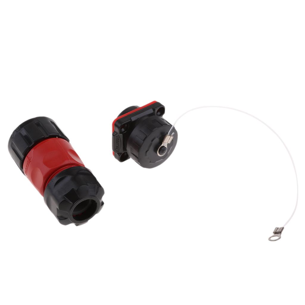 2 Pin Power Connector Male Plug & Female Socket Waterproof Outdoor IP67 AC / DC