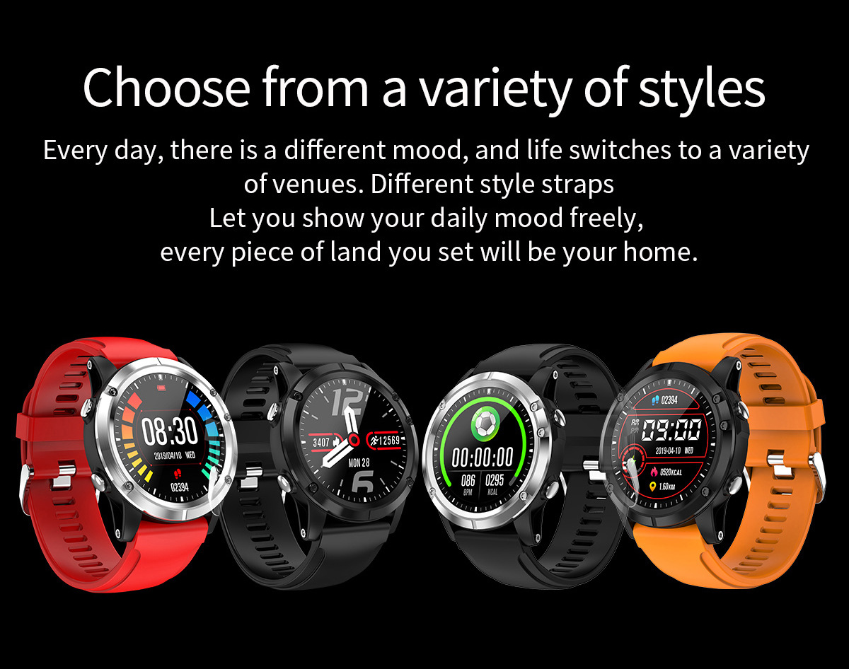 Dây đeo đồng hồ thông minh thể thao chất liệu Silicone chống khuẩn size 26mm - Hàng chính hãng