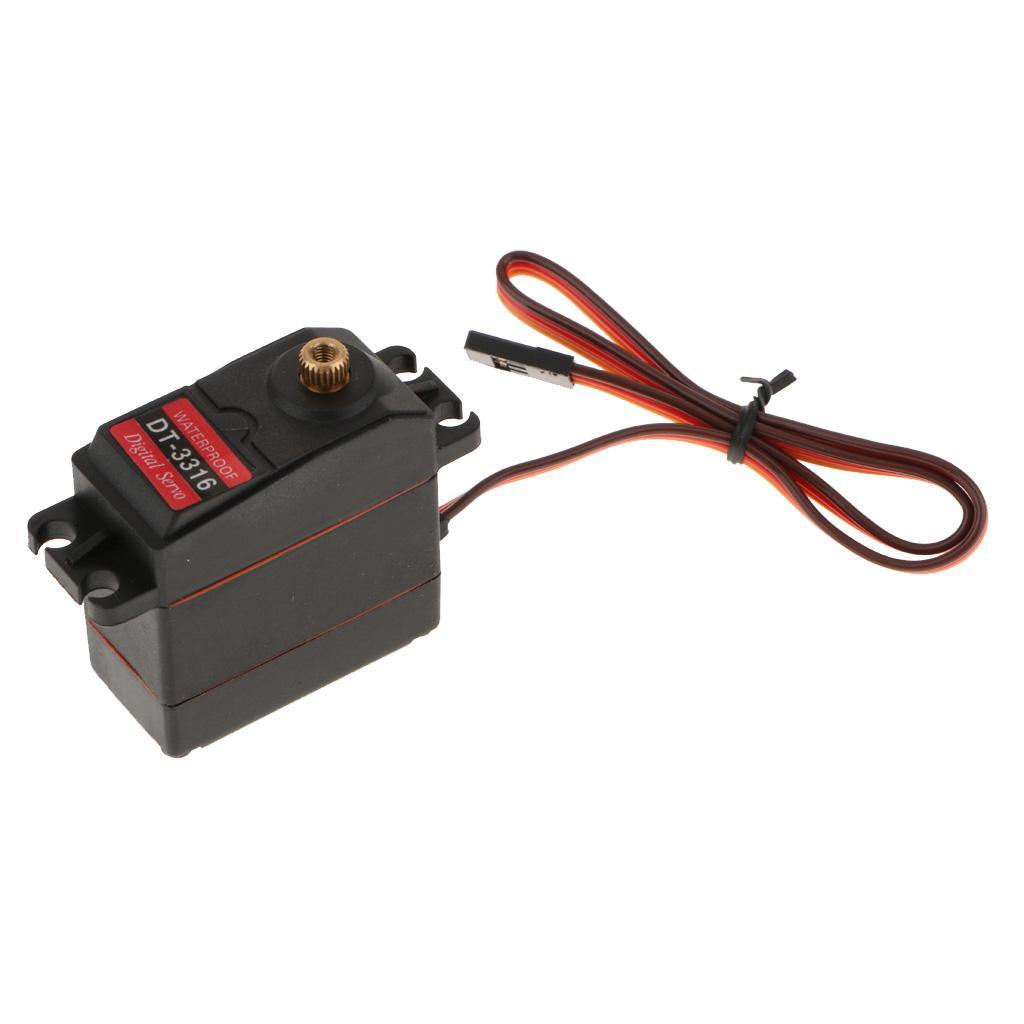 Waterproof DT-3316 20MG Digital Servo Metal Gear 15KG For RC Car Robot