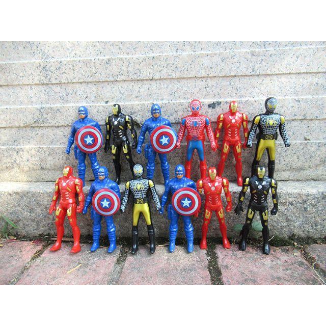 Vỉ đồ chơi 12 siêu anh hùng Avenger - mô hình siêu nhân - hình siêu nhân