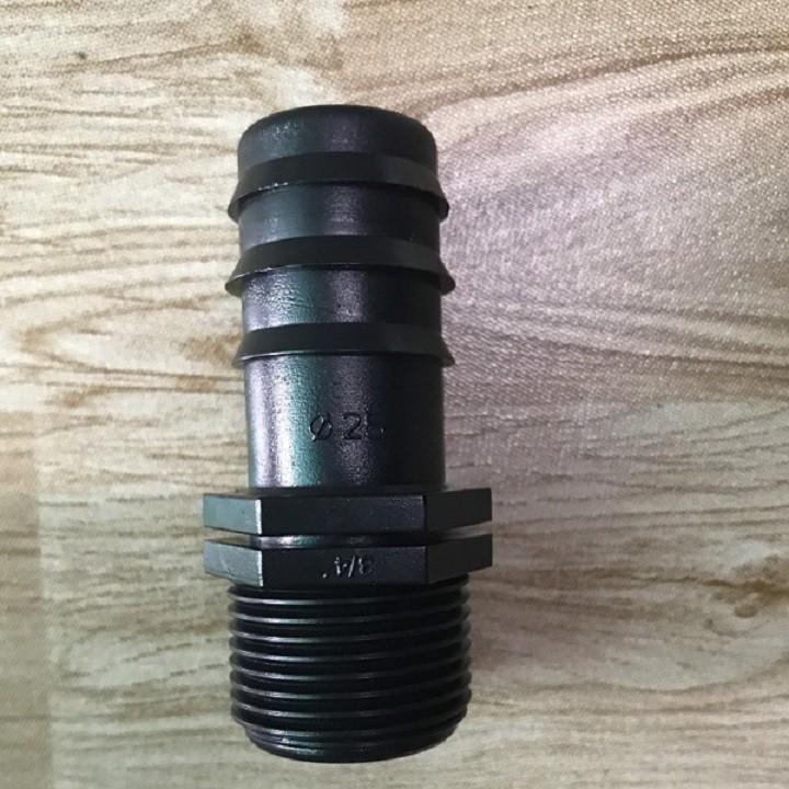 Nối ren ngoài 27mm ra ống pe 25mm- Combo 20