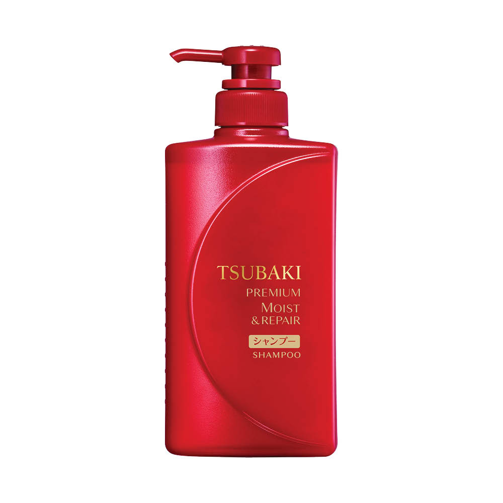 Dầu Gội Tsubaki Premium Moist Shampoo Dưỡng Tóc Bóng Mượt 490ml