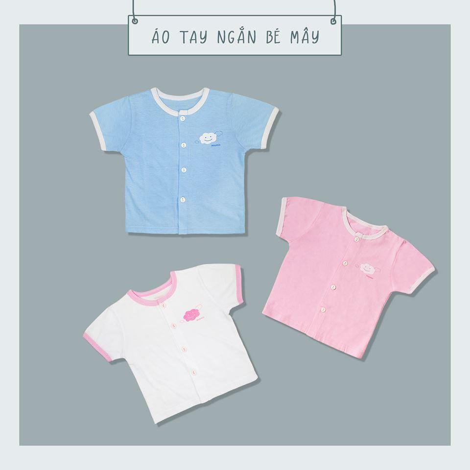 Áo nút giữa tay ngắn Bé Mây-Miomio