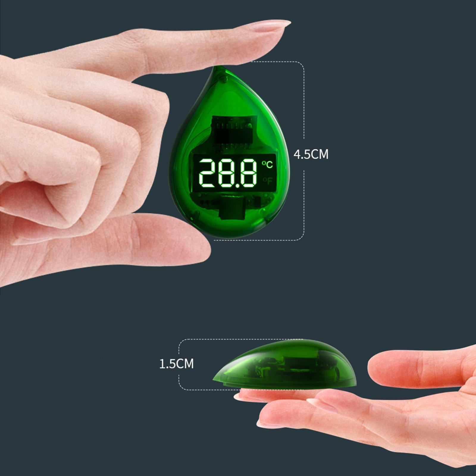 Aquarium Thermometer Stick on LED Display Fish Tank Thermometer Easy to Read