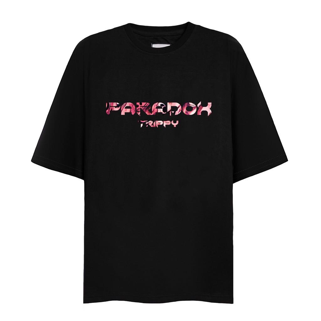 Áo thun form rộng Paradox tay lỡ - Unisex - In hình - TRIPPY ASTRO - Màu đen
