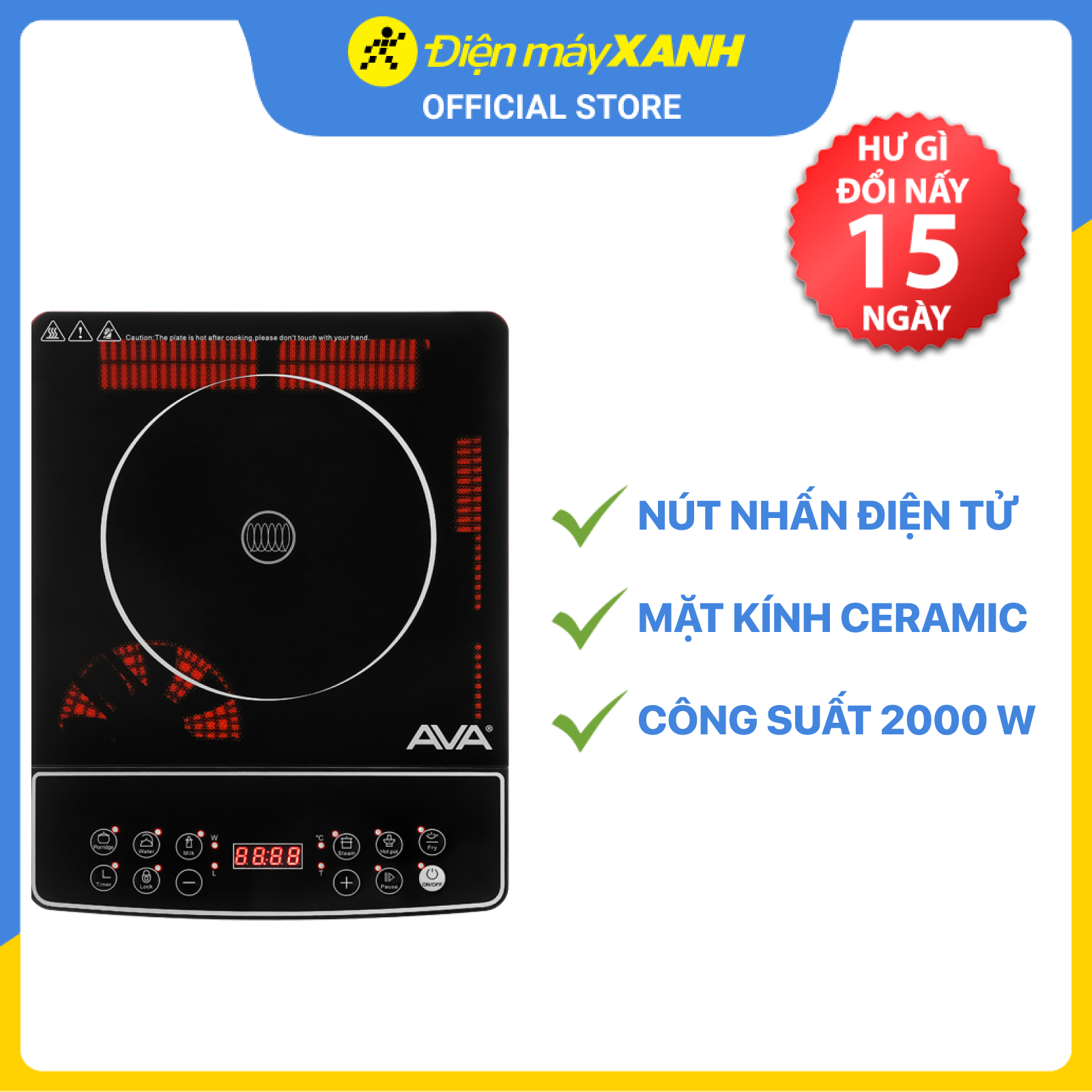 Bếp điện từ AVA ALP-DC88 - Hàng chính hãng