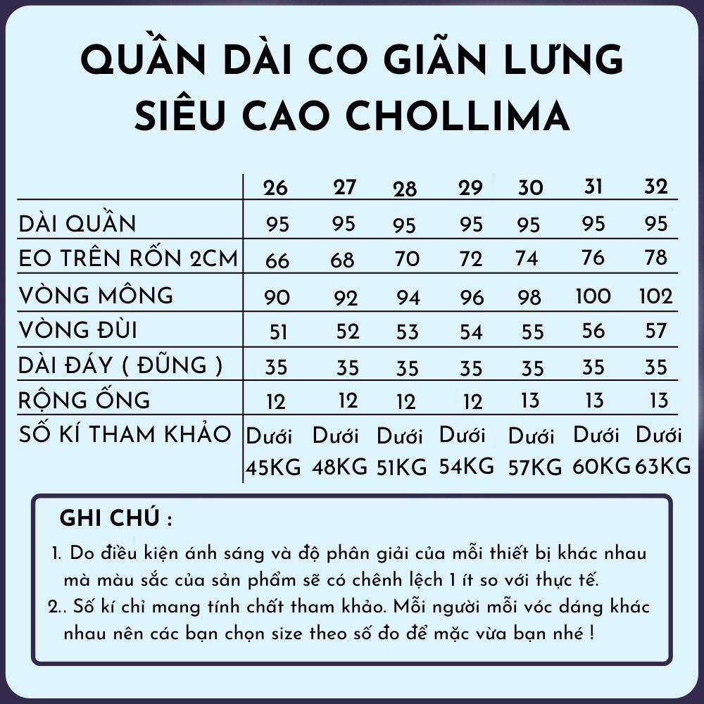 Quần jeans nữ co giãn Chollima cạp siêu cao có nắp QD010 Big Size phong cách hàn quốc