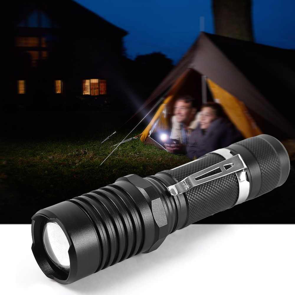 Đèn pin cầm tay ngoài trời 5 chế độ dành cho các hoạt động cắm trại, săn bắt