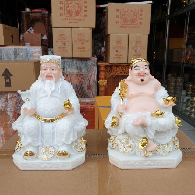 Cặp thần tài ông địa đá 8in cao cấp cao 20 cm