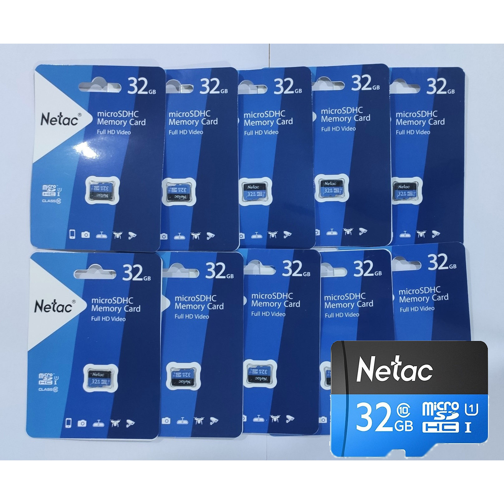 COMBO 10 THẺ NHỚ MICRO SD NETAC 32GB - HÀNG CHÍNH HÃNG