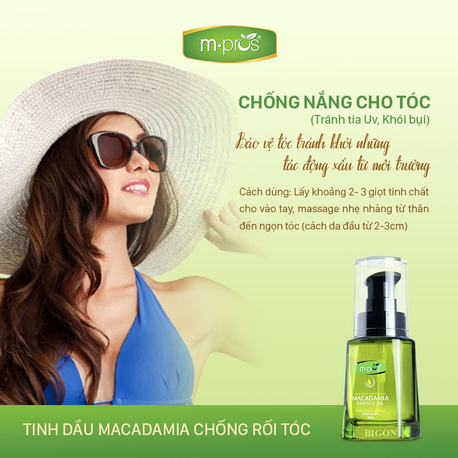 Tinh Dầu Dưỡng Tóc - Chống Rối Tóc Macadamia M.PROS 30ml