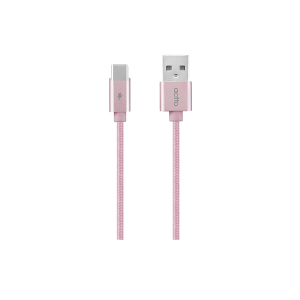 Cáp sạc type C dài 1m tích hợp giá đỡ Zoo Type C - Charging & Data Cable Actto TC-18 -  Hàng chính hãng