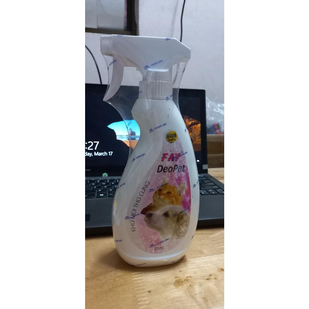 Sữa tắm khô cho chó mèo Fay DeoPet 350ml (Dạng xịt cao cấp)