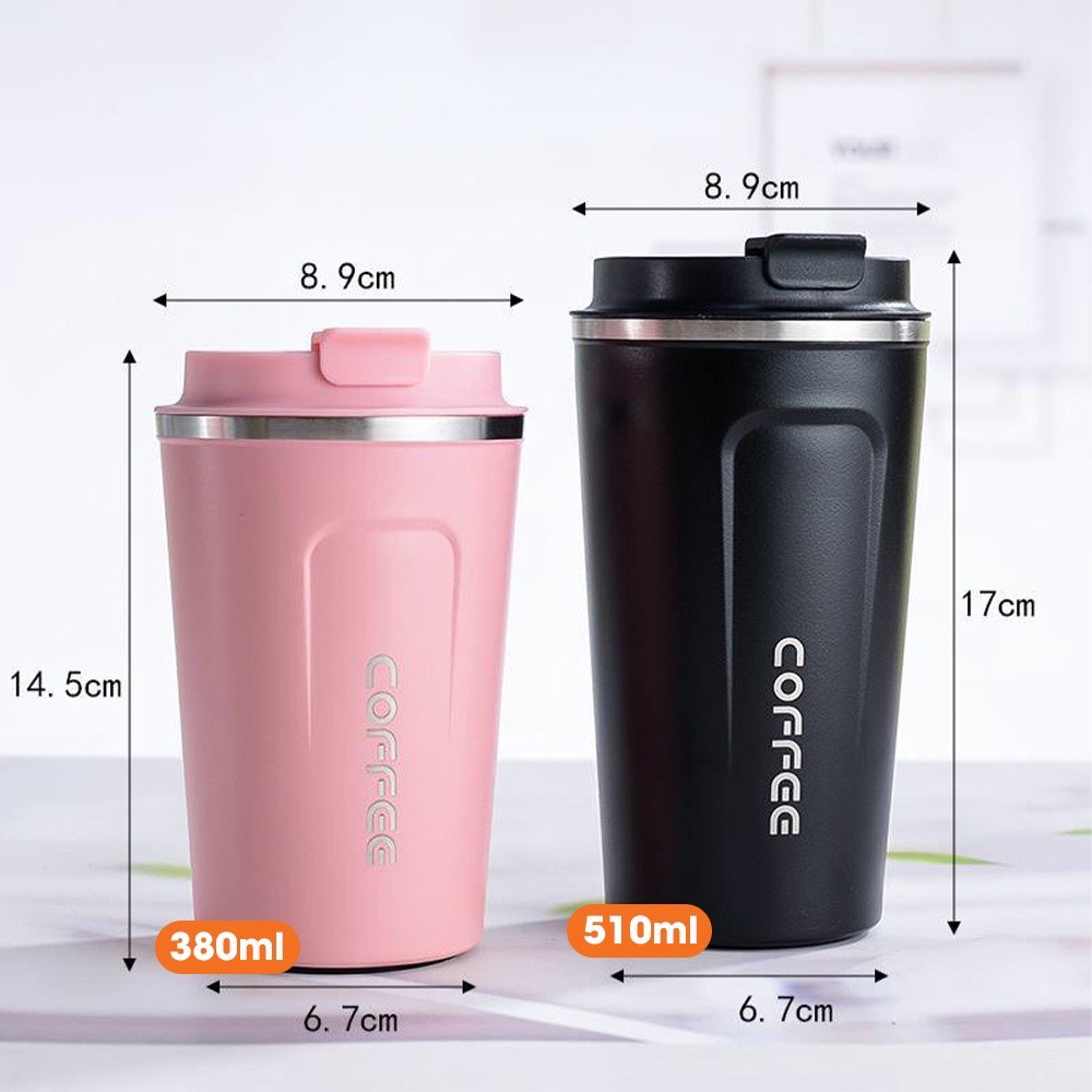 Bình/Cốc giữ nhiệt Coffee 01, inox 304, chống tràn, ly uống cafe, đựng nước, lạnh, nóng 6 - 8 tiếng.