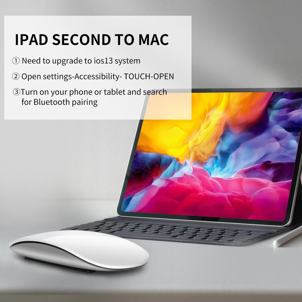 Chuột Không Dây Bluetooth 5.0 Sạc Im Lặng Đa Vòng Cung Cảm Ứng Chuột Cực Magic Chuột Cho Laptop Ipad Mac PC macbook