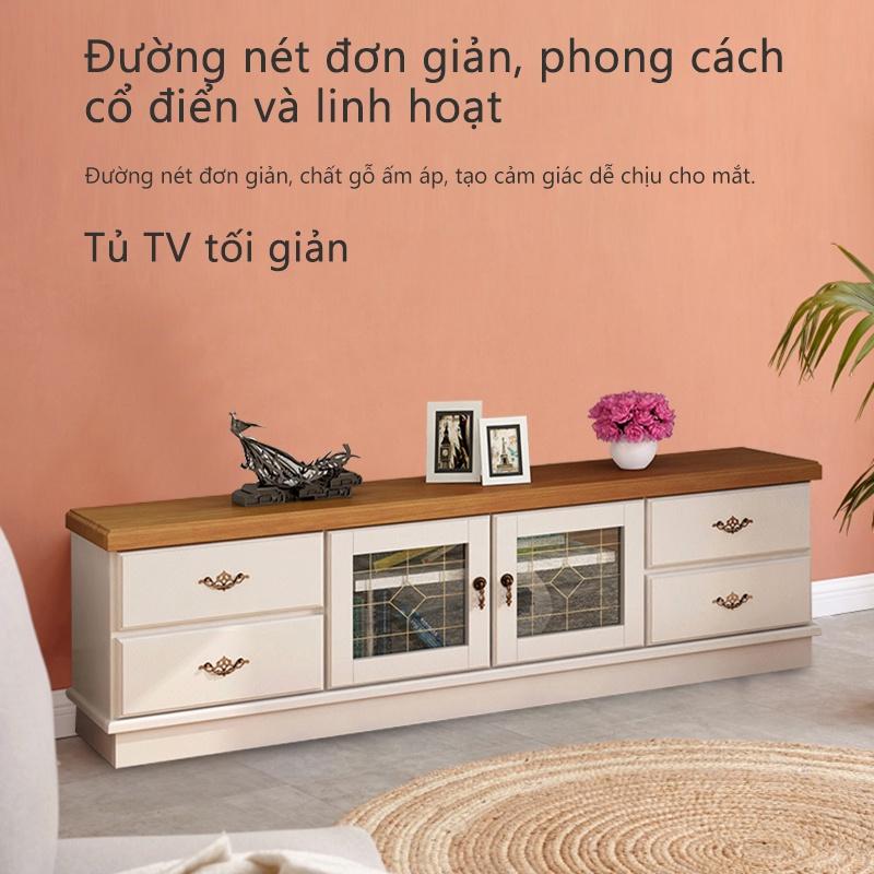 Kệ TV tủ tivi tủ TV gỗ cỡ nhỏ vừa hiện đại đơn giản trẻ trung Bắc Âu nội thất phòng khách tủ kệ giá đựng đồ